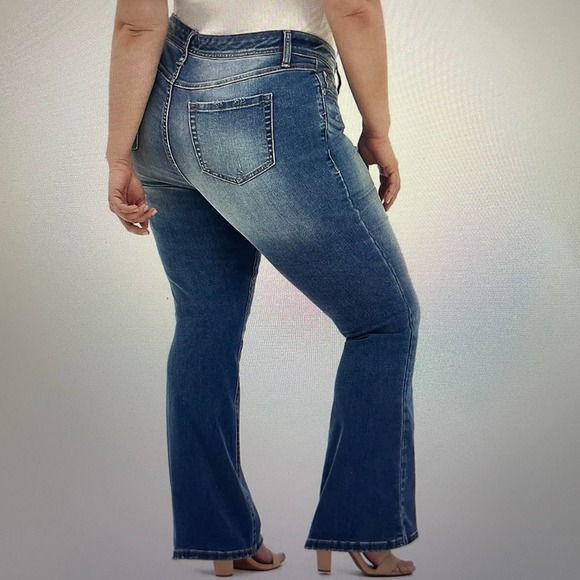 torrid Denim - Torrid Luxe Slim Boot Cut Mid Rise Stretch Jeans Long Length